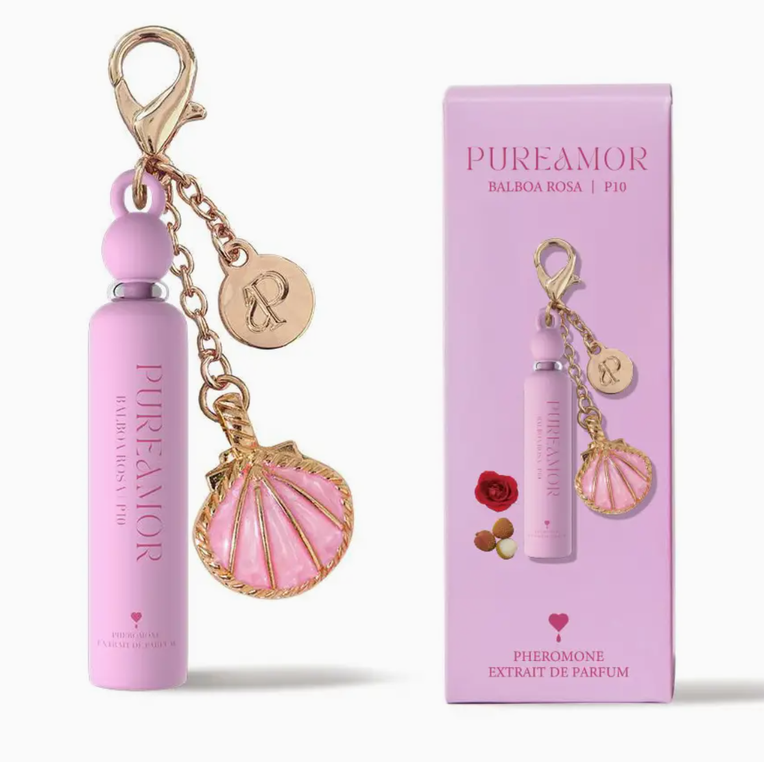 Balboa Rosa Pheromone Perfume Oil Keychain - 2ml Mini