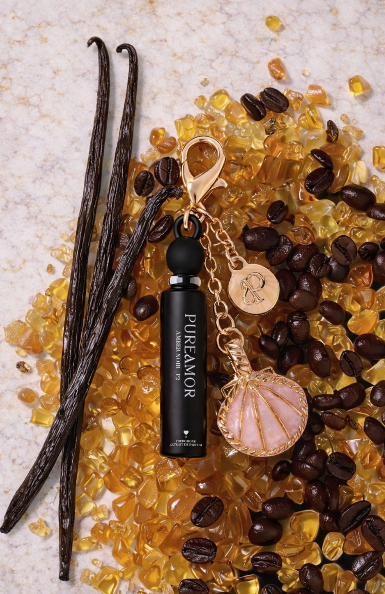 Amber Noir Pheromone Perfume Oil Keychain - 2ml Mini