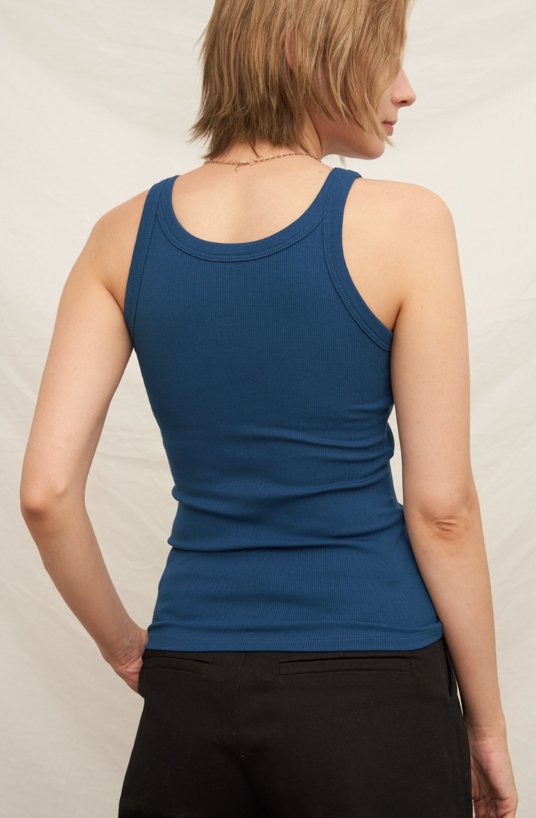 Scoop Neck Tank with Built-In Bra