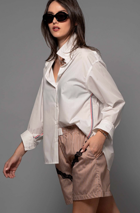 Loose Fit Button Down Oxford Shirt