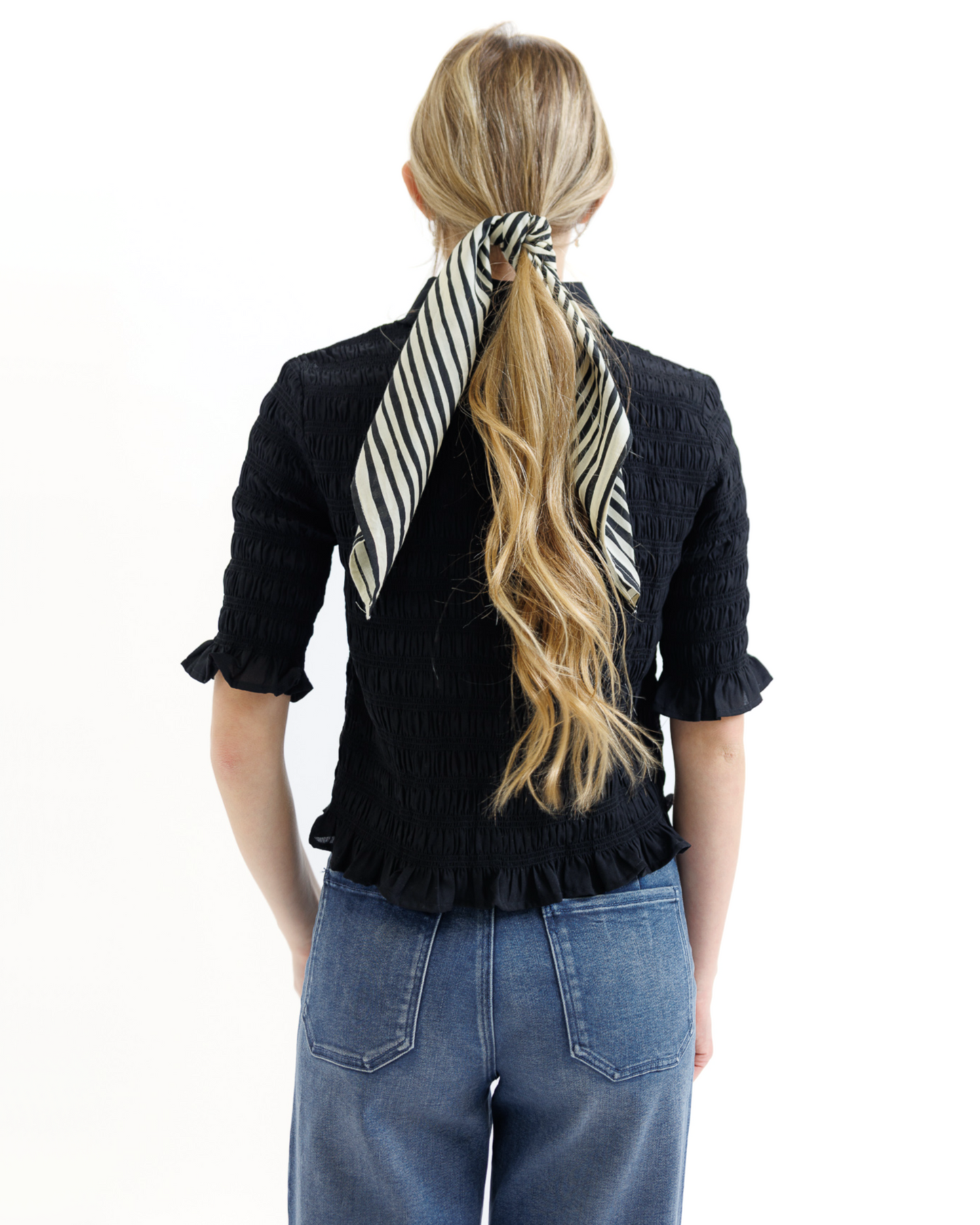 Smocked Button Down Top - Online exclusive