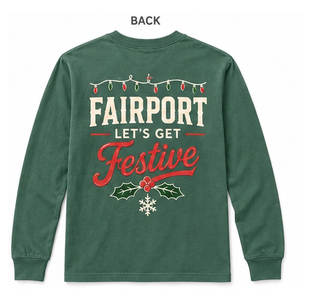 Fairport Let's Get Festive Holiday Long Sleeve Tee