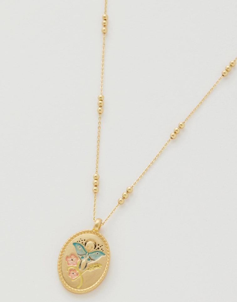 Hand Painted Zodiac Necklace - Virgo