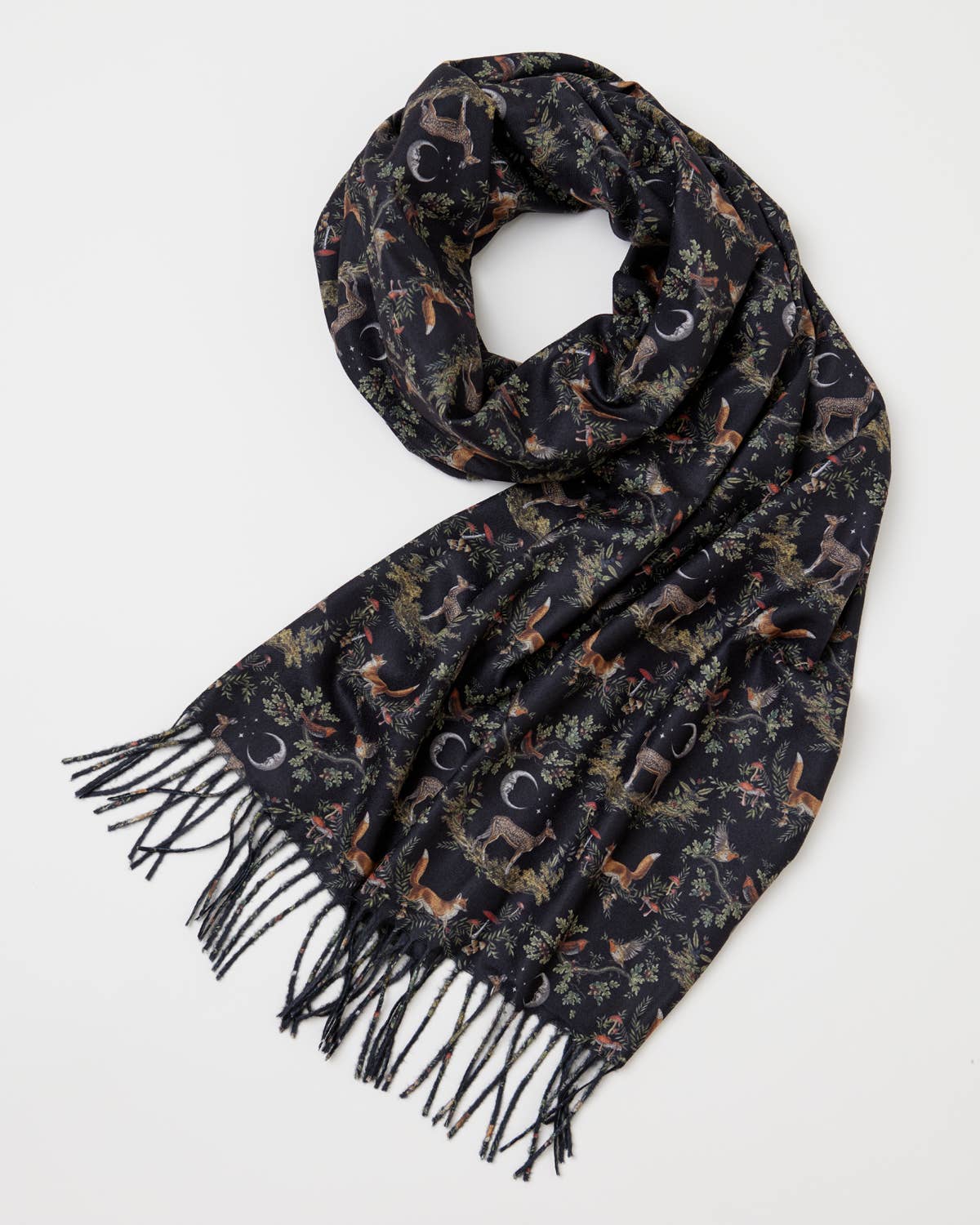 FABLE A Night's Tale Woodland Heavyweight Scarf - Midnight