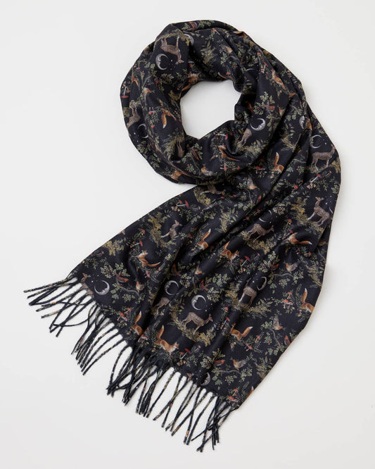 FABLE A Night's Tale Woodland Heavyweight Scarf - Midnight