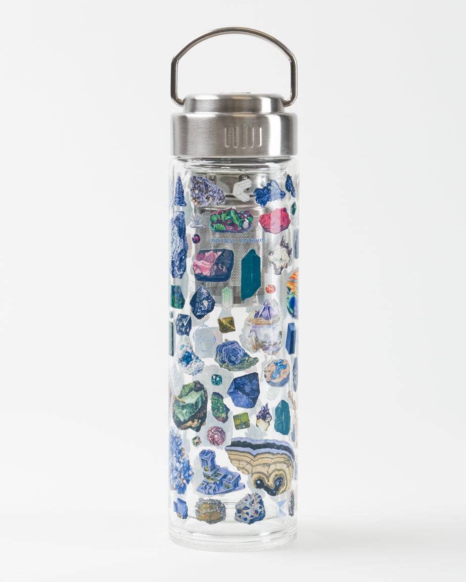 Gemstone Glass Infuser Bottle | 15 oz