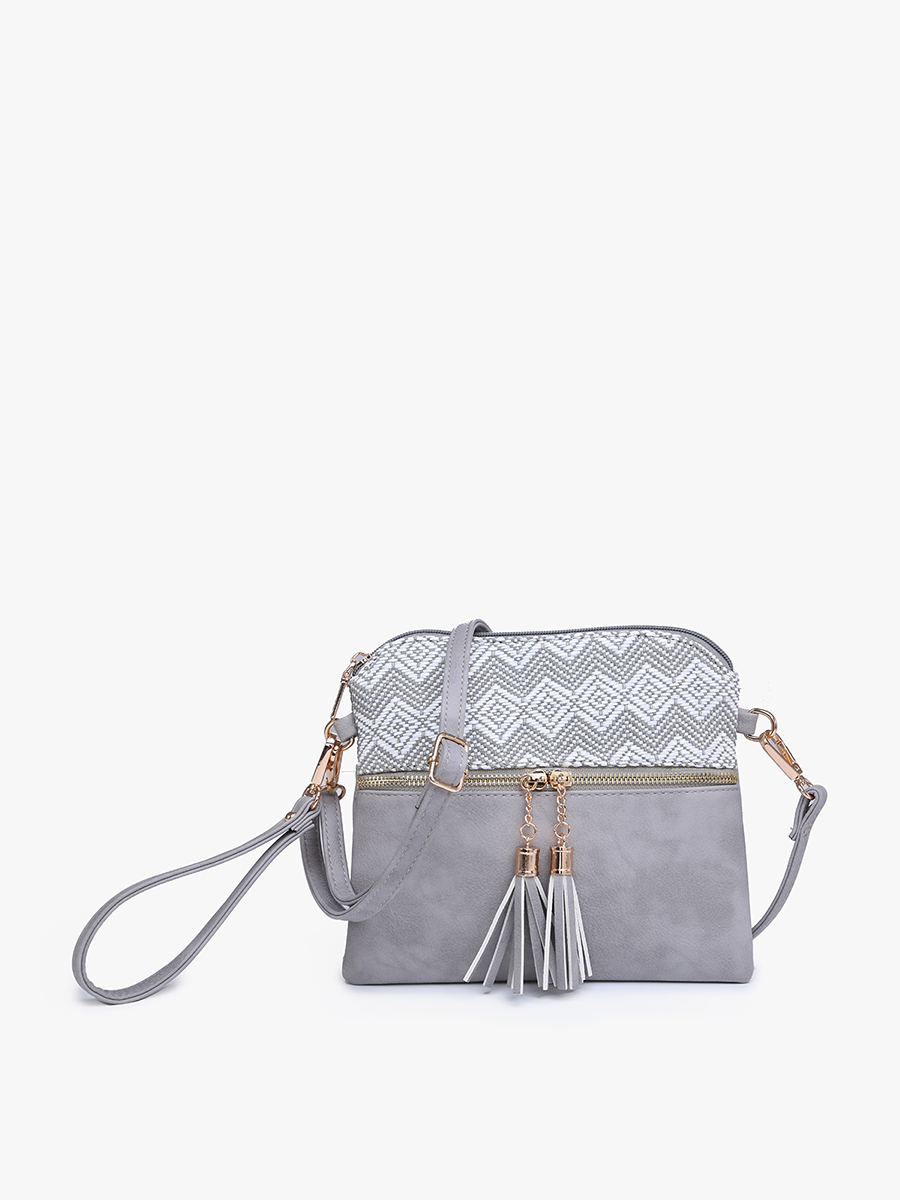 Tara Double Zip Crossbody/Wristlet - 2 color options