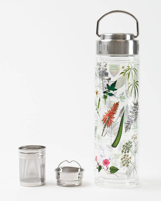 Botanical Apothecary Glass Infuser Bottle | 15 oz