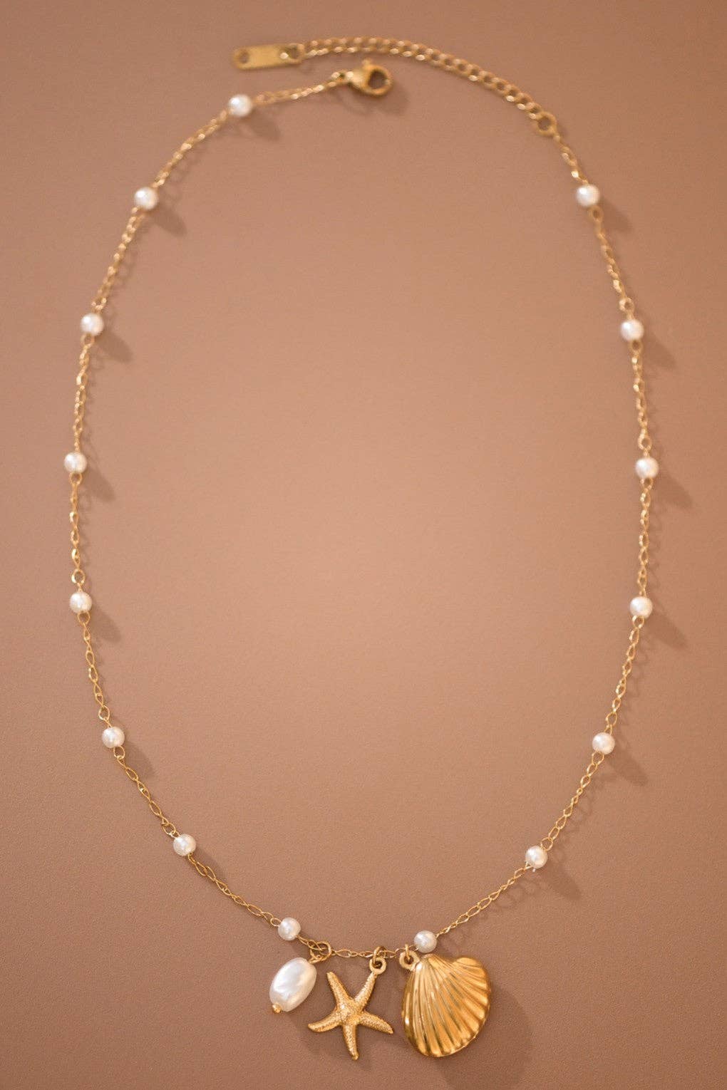 18K Gold Plated Waterproof Seaside Wishes Necklace