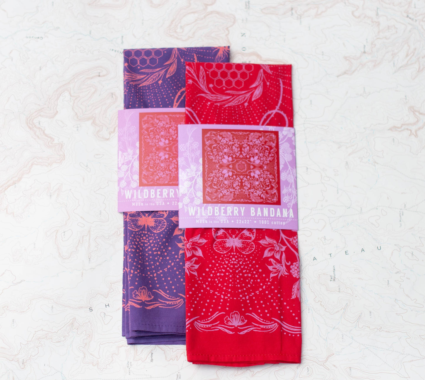 Wildberry Premium Discharge Cotton Bandana
