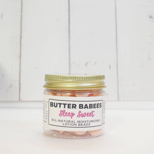 SLEEP SWEET BODY BUTTER  handmade natural shea lotion beads