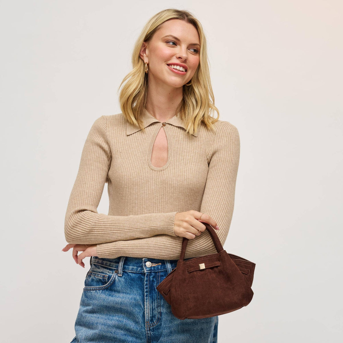 Selena - Faux Suede Crossbody
