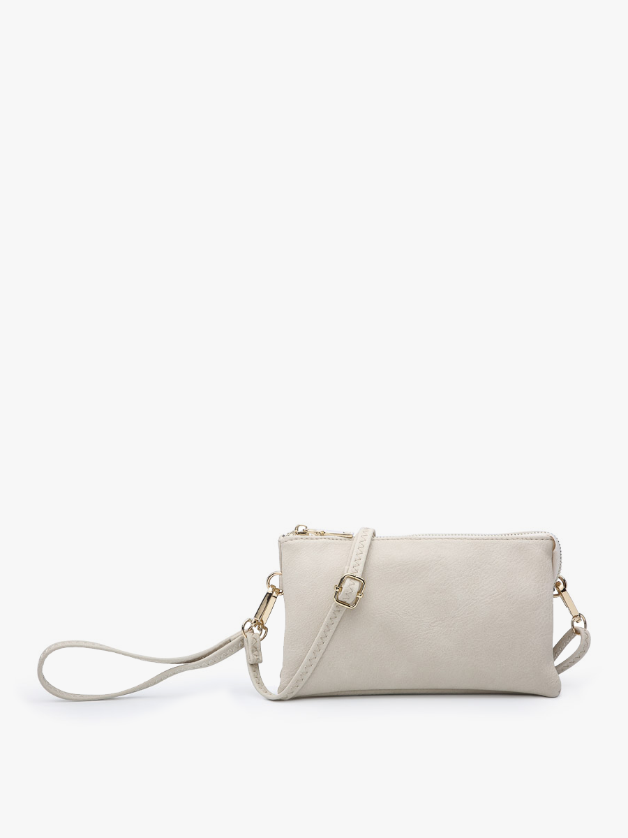 Riley Three-Compartment Crossbody Wristlet - Several Color Options