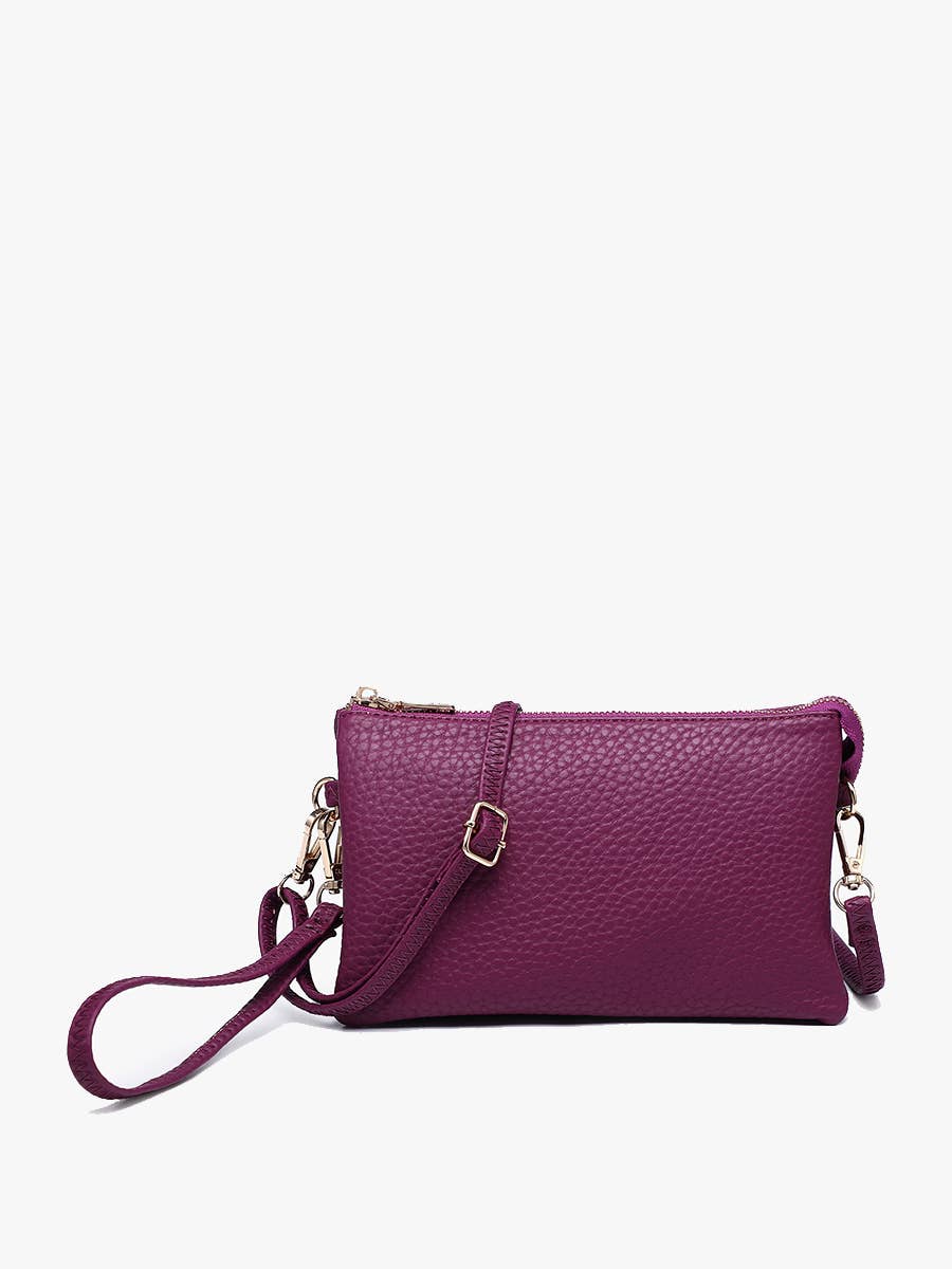 Riley Three-Compartment Crossbody Wristlet - Several Color Options