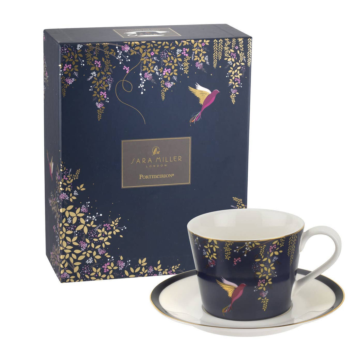 Chelsea Collection Tea Cup & Saucer - Navy