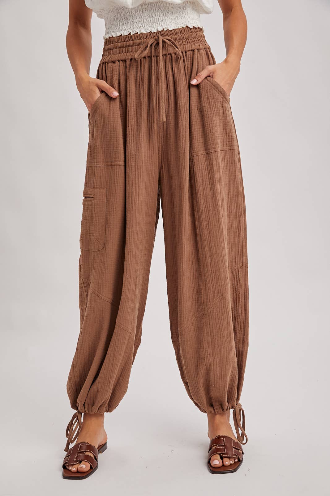 Harem Jogger Drawstring Pants