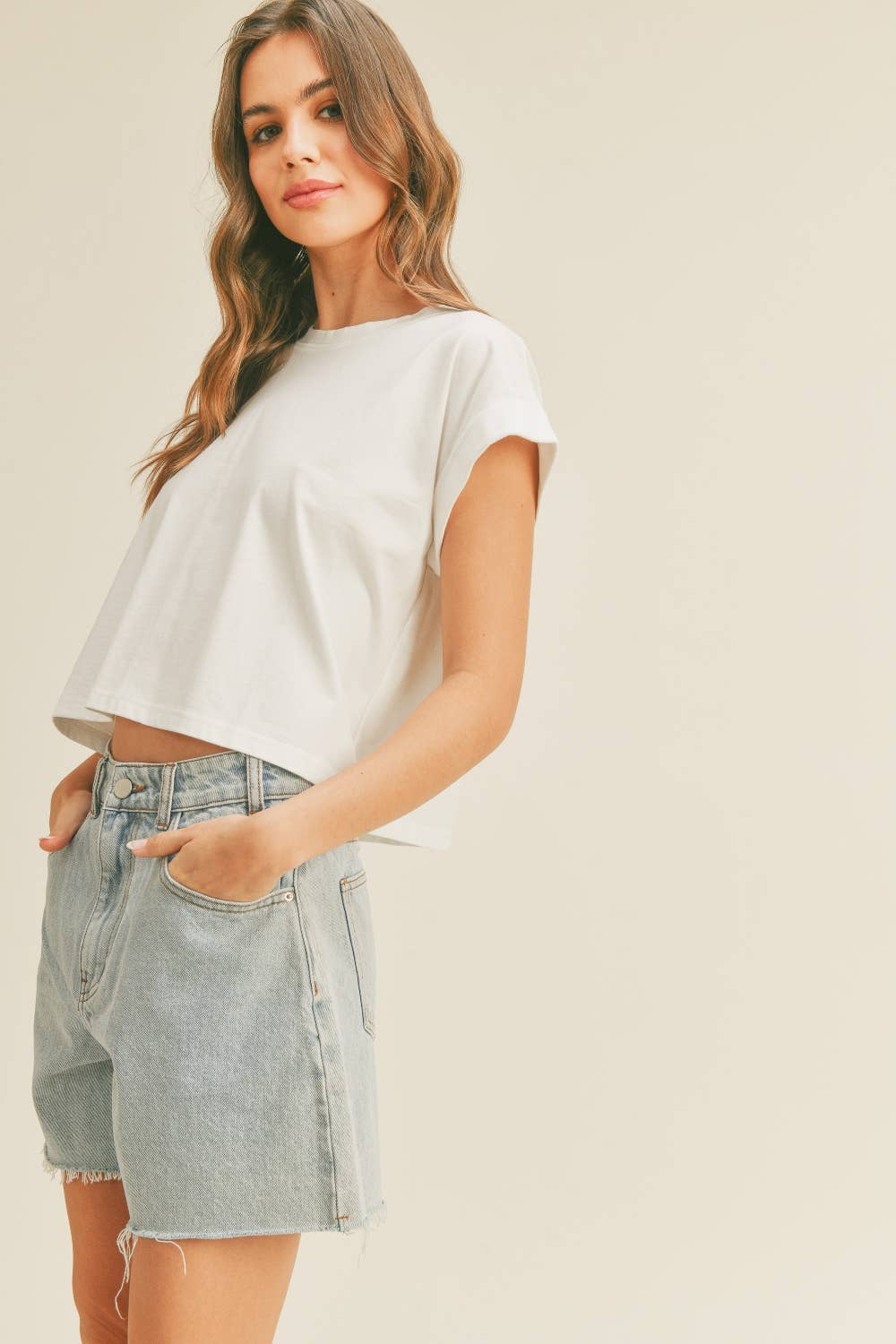 Boxy Cropped T-shirt