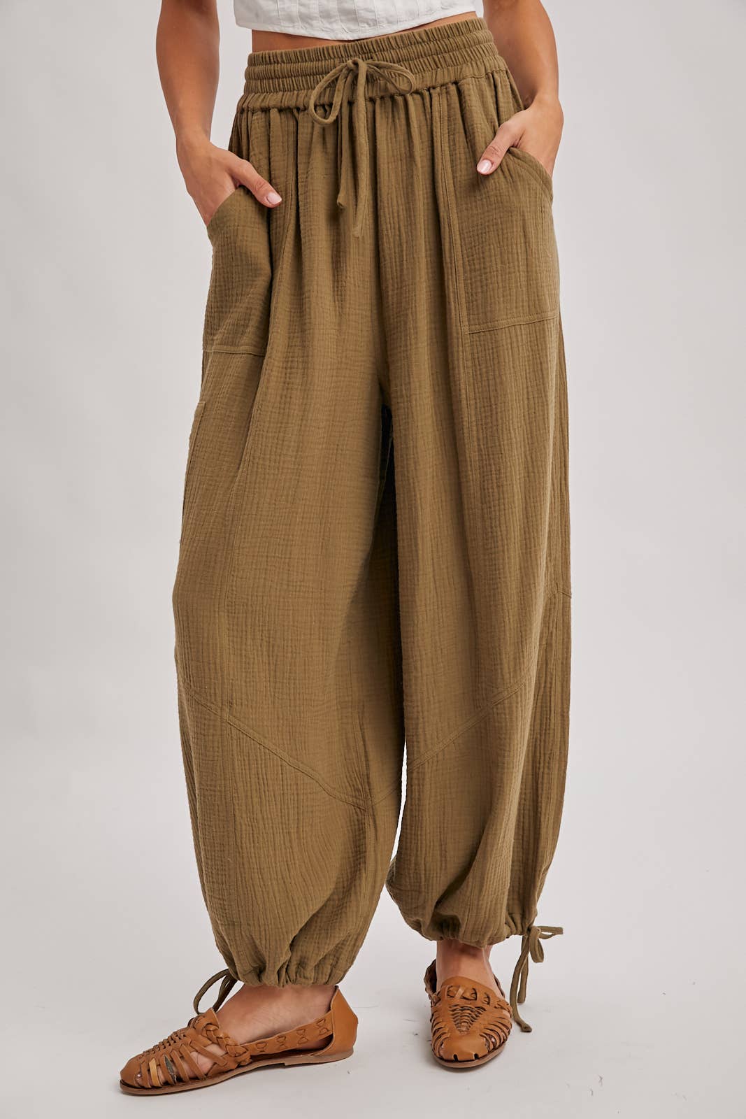 Harem Jogger Drawstring Pants