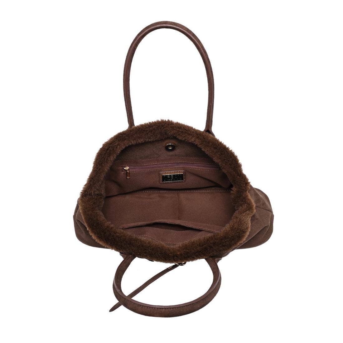 Tommy Fur Trimmed Satchel