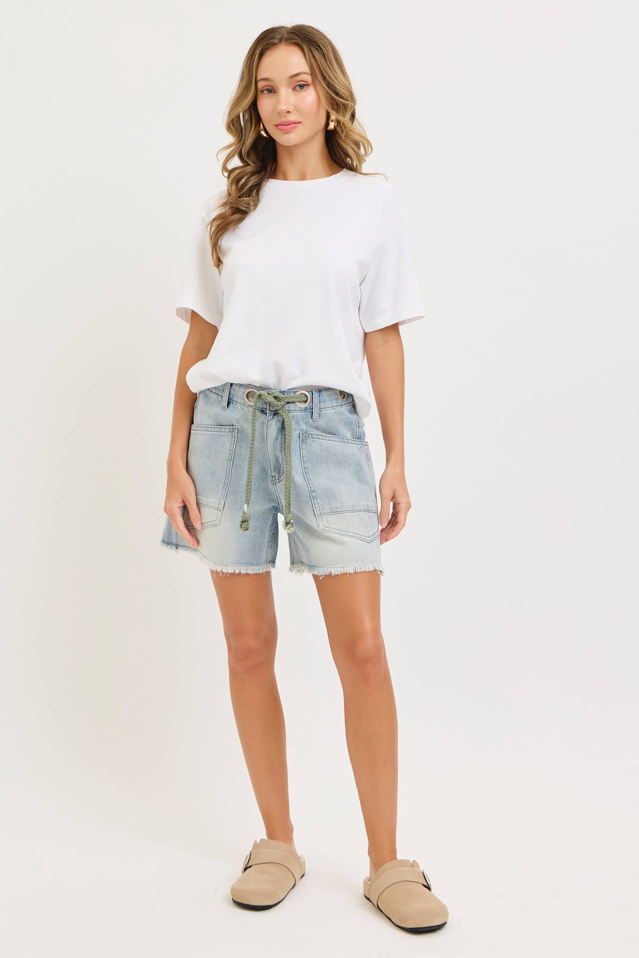 BARREL JEAN SHORTS