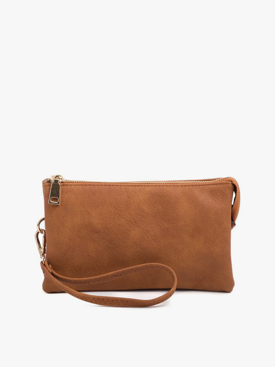 Riley Three-Compartment Crossbody Wristlet - Several Color Options