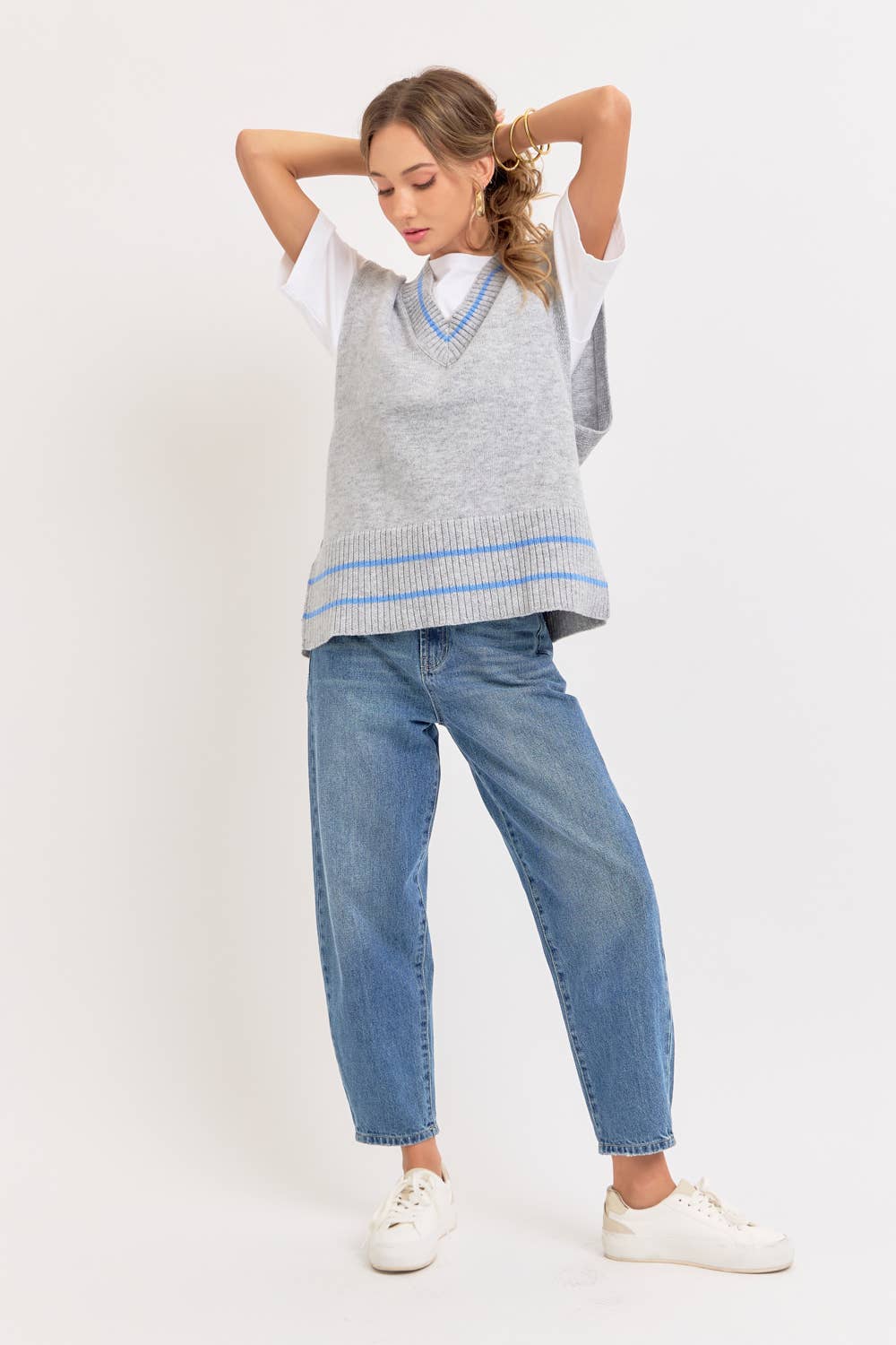 Super Soft Knit Poncho Sweater Vest