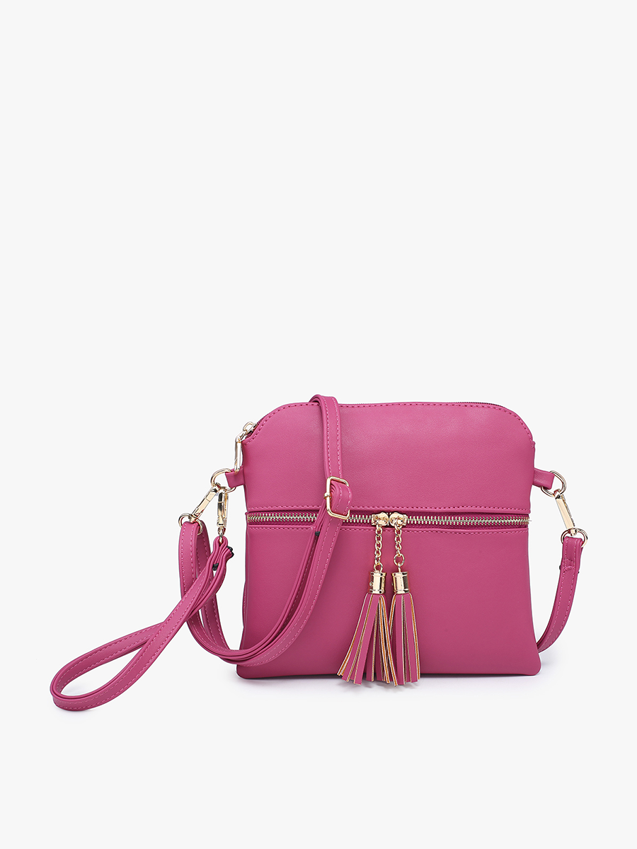 Tara Double Zip Crossbody/Wristlet - 2 color options