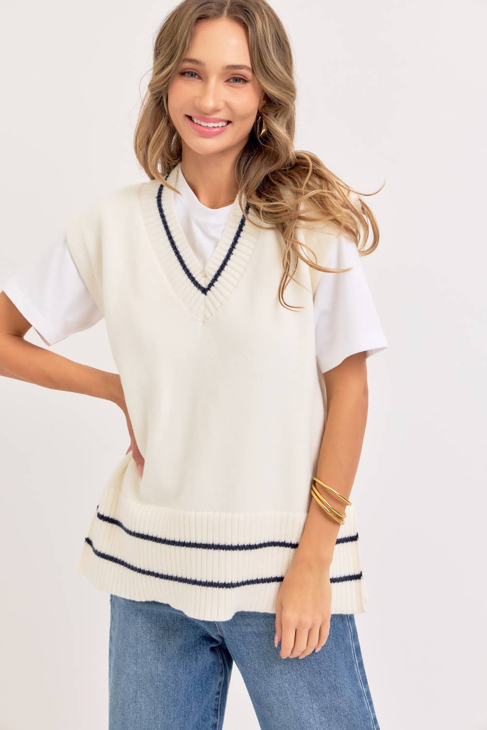Super Soft Knit Poncho Sweater Vest