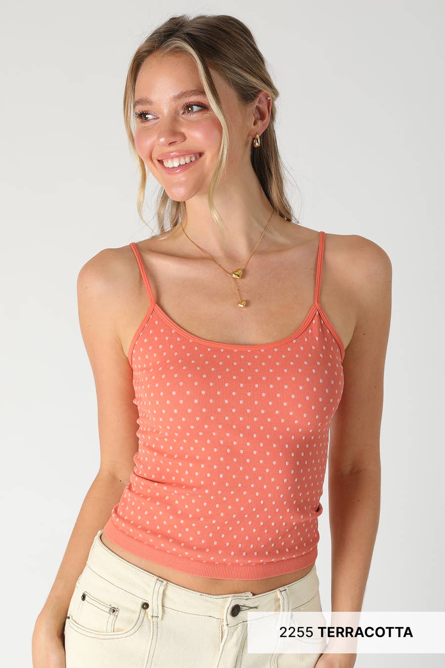 Polka Dot Strap Cami