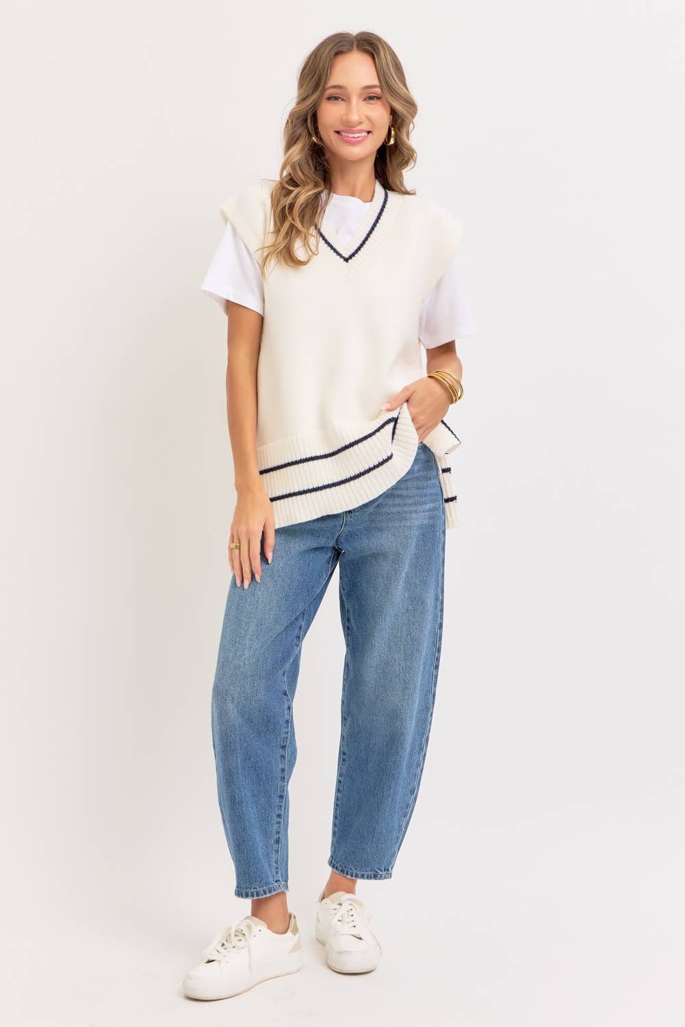 Super Soft Knit Poncho Sweater Vest