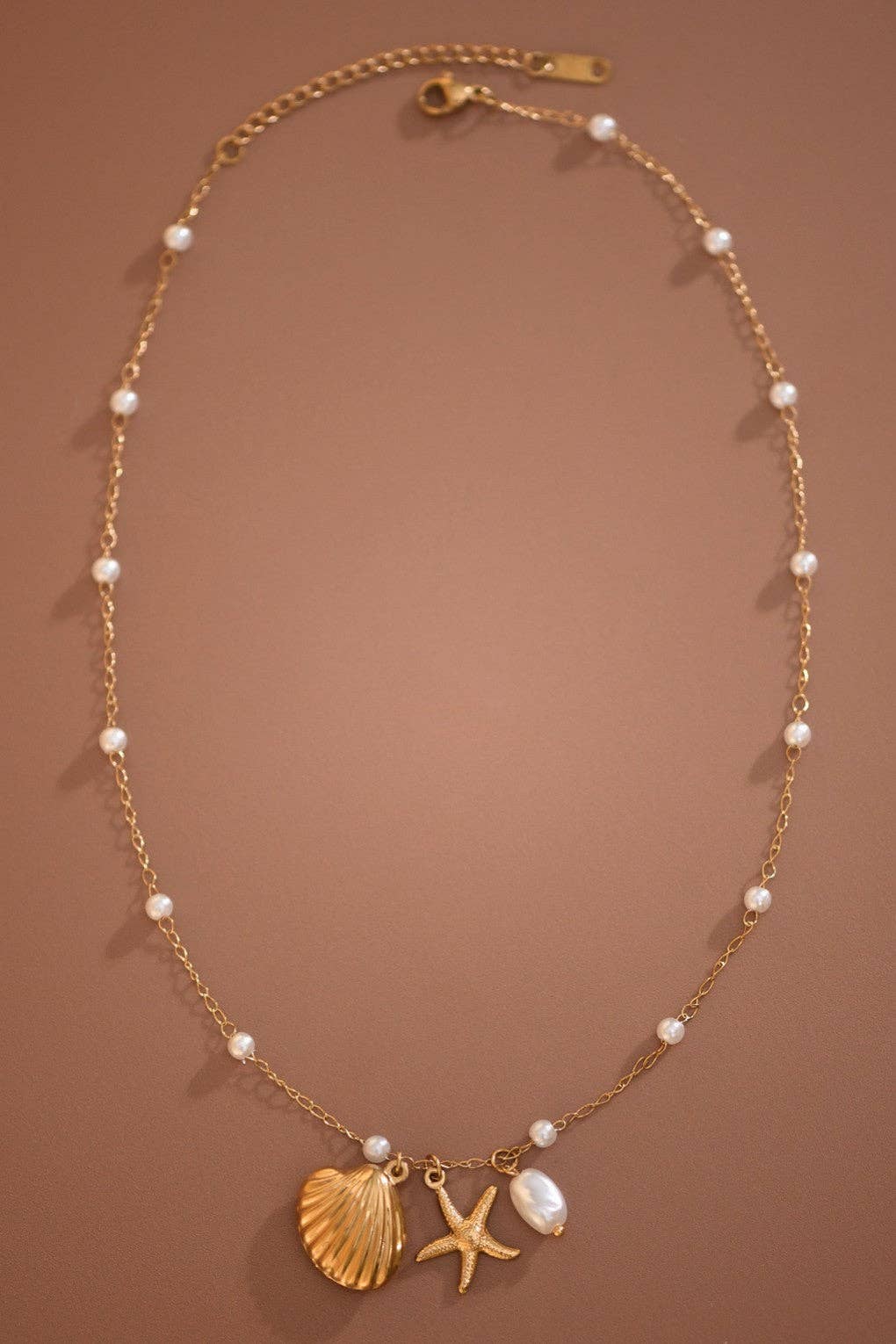 18K Gold Plated Waterproof Seaside Wishes Necklace