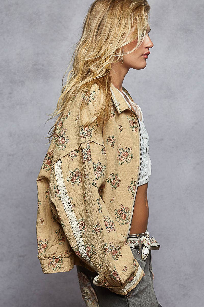 Vintage Floral and Lace Jacket