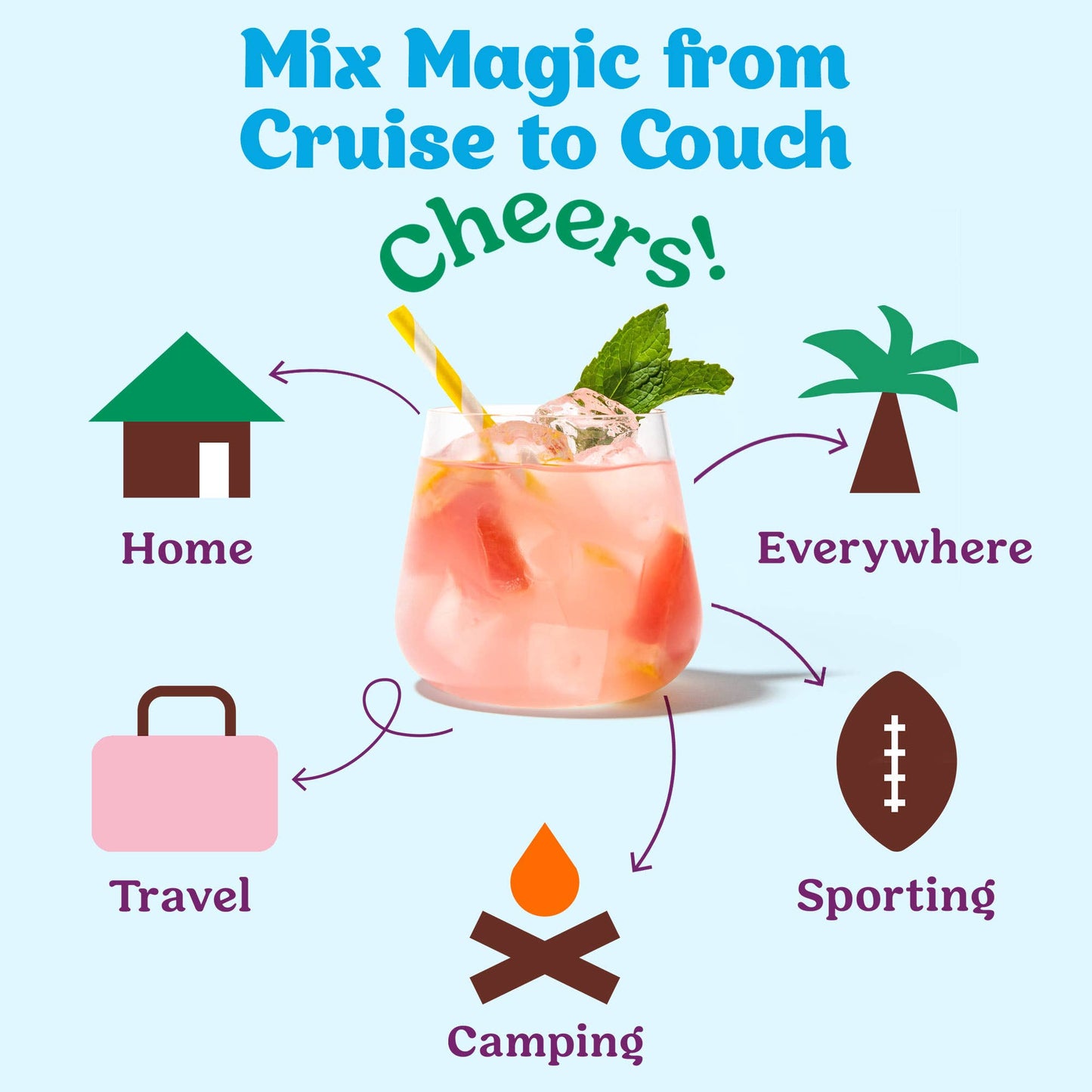 Variety Pack Cocktail Mixers - 12 Servings Multipack