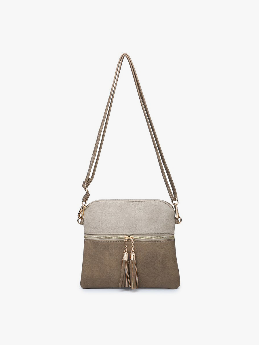 Tara Double Zip Crossbody/Wristlet - 2 color options