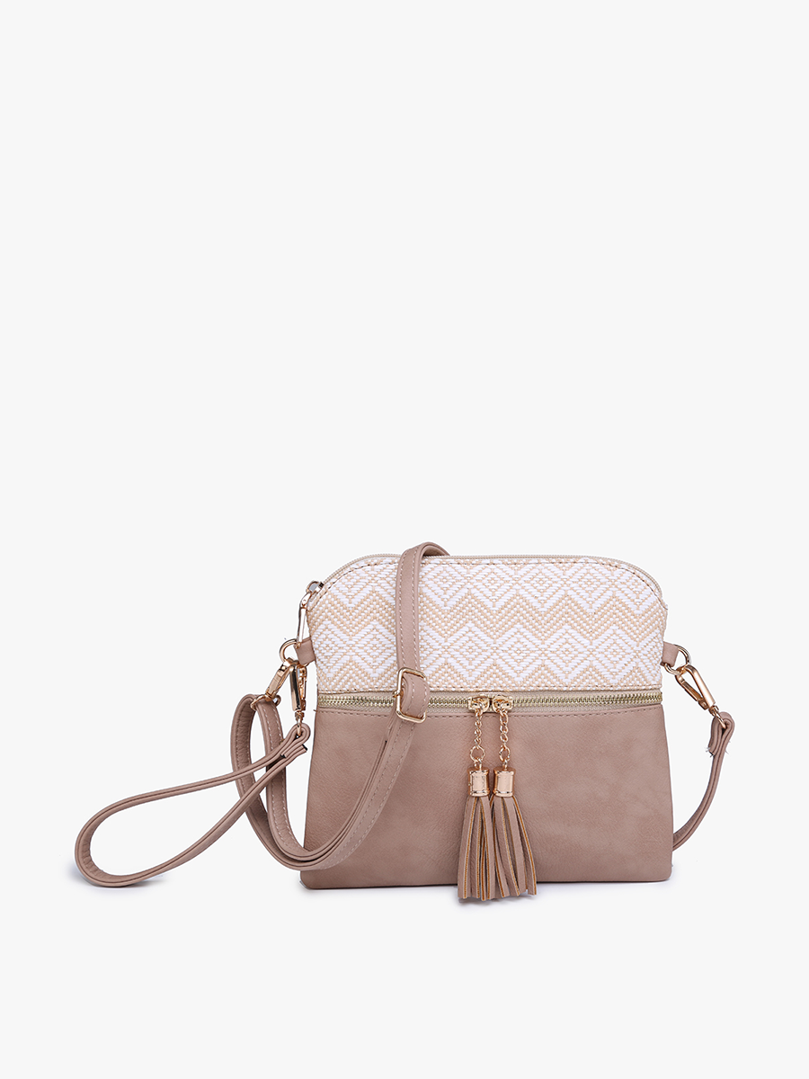 Tara Double Zip Crossbody/Wristlet - 2 color options