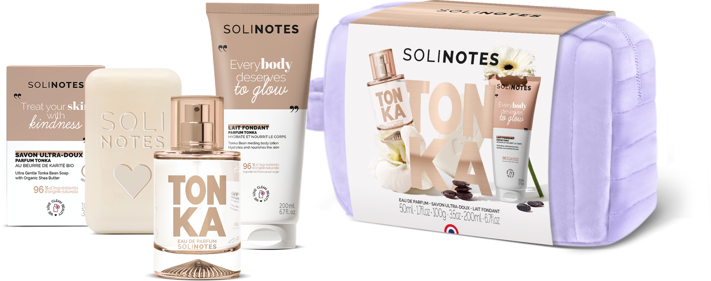 Tonka Blossom 3-Piece Beauty Gift Pouch