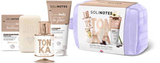 Tonka Blossom 3-Piece Beauty Gift Pouch