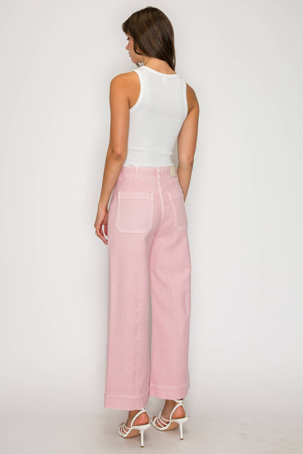 TUMMY CONTROL ULTRA HIGH RISE CROP WIDE JEANS