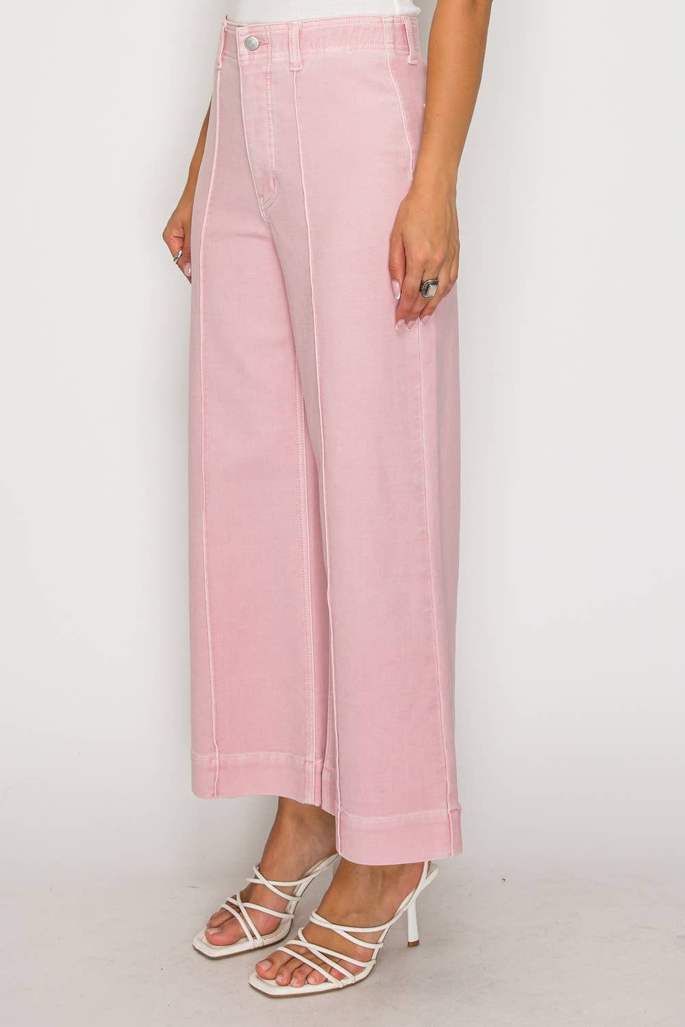 TUMMY CONTROL ULTRA HIGH RISE CROP WIDE JEANS