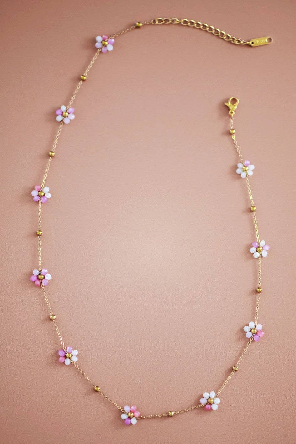18K Gold Plated Waterproof Pretty Flowers Necklace