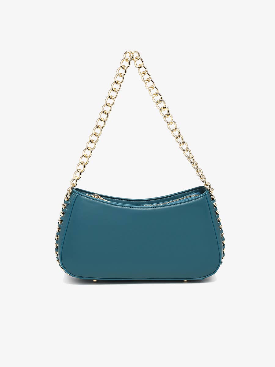 Juneau Chain Stitched Shoulder Bag