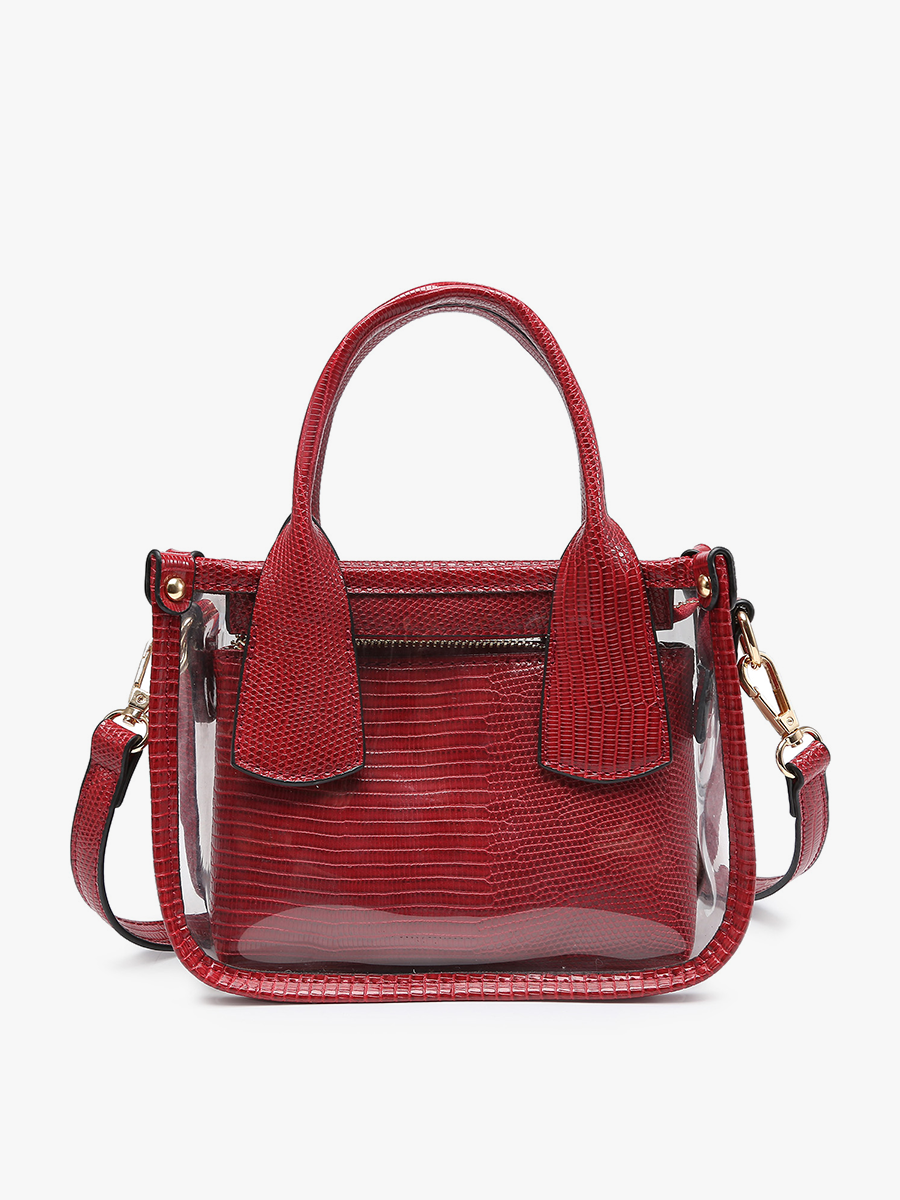 The Stacy Clear Satchel Game Day Bag - 2 color options