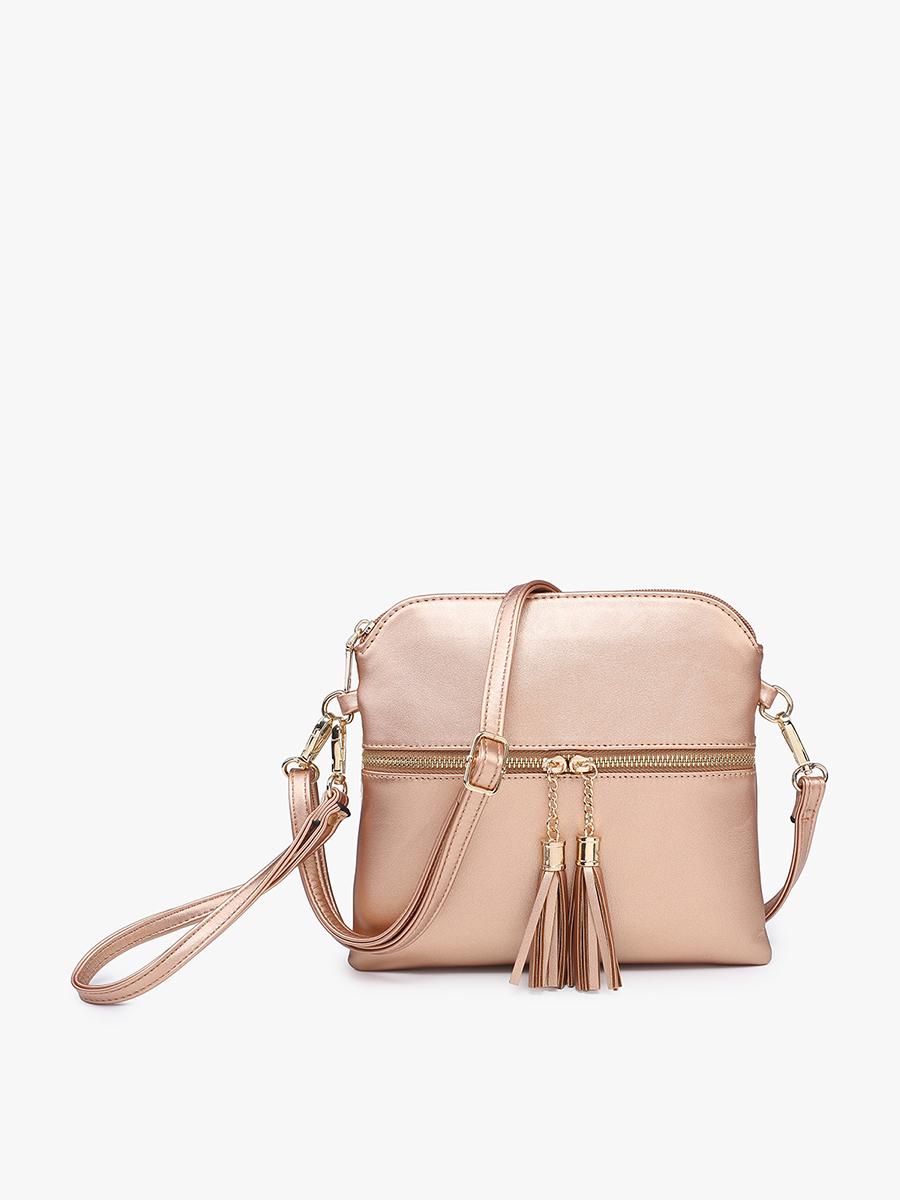 Tara Double Zip Crossbody/Wristlet - 2 color options
