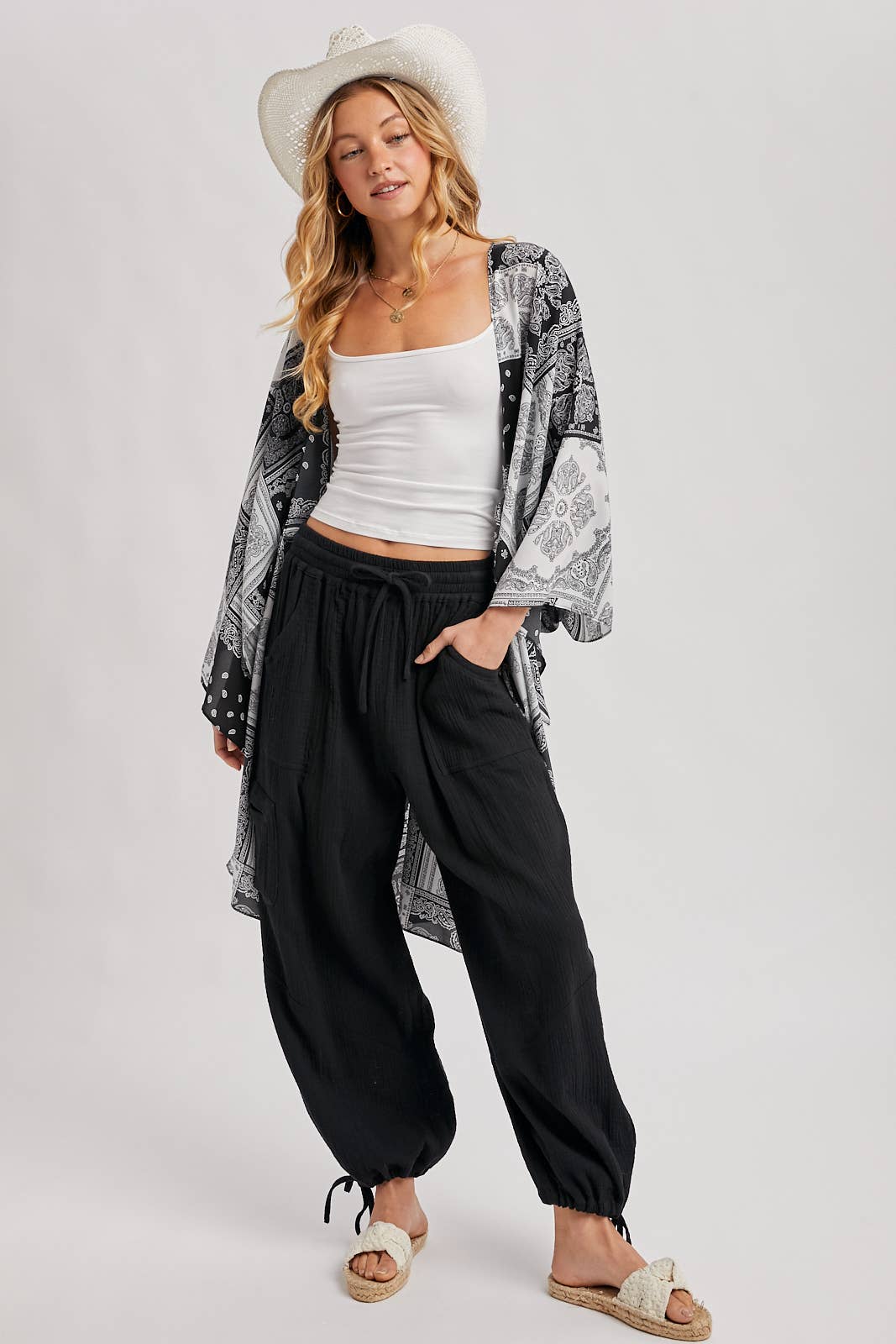 Harem Jogger Drawstring Pants
