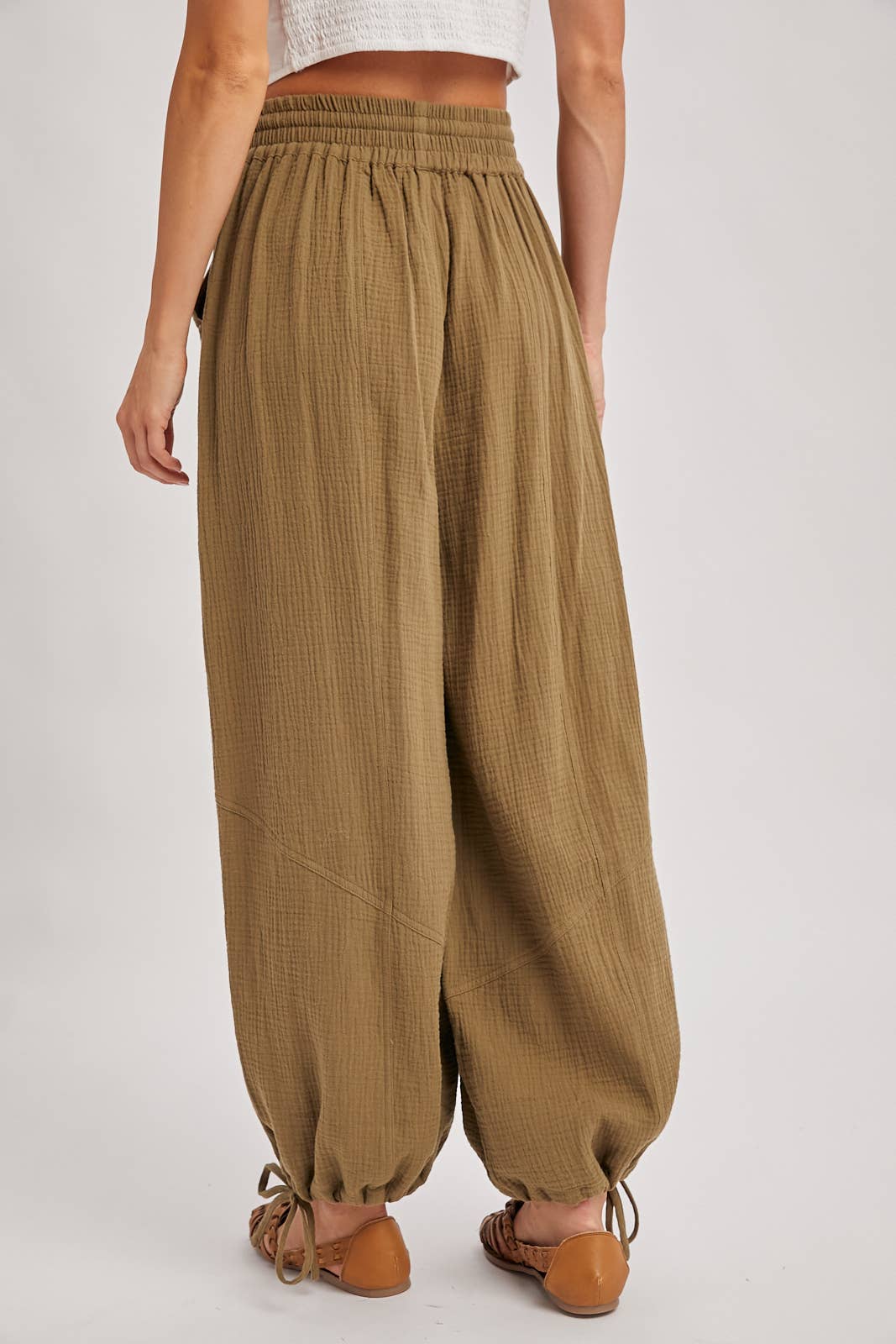 Harem Jogger Drawstring Pants