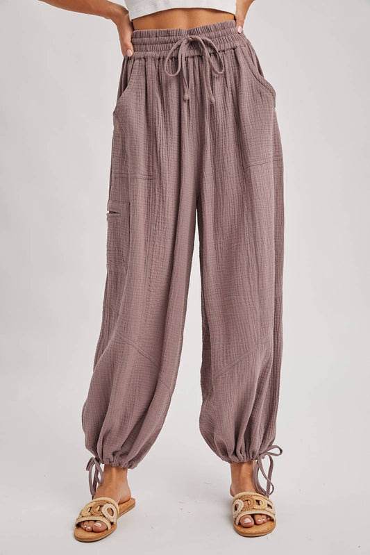 Harem Jogger Drawstring Pants