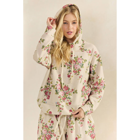 Vintage Rose Garden Antique Hoodie