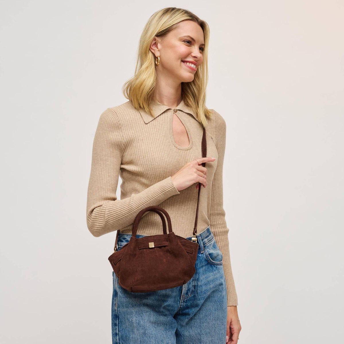 Selena - Faux Suede Crossbody