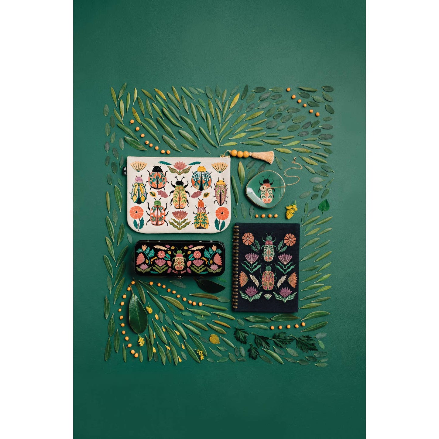 Fancy Bugs Large Zipper Pouch