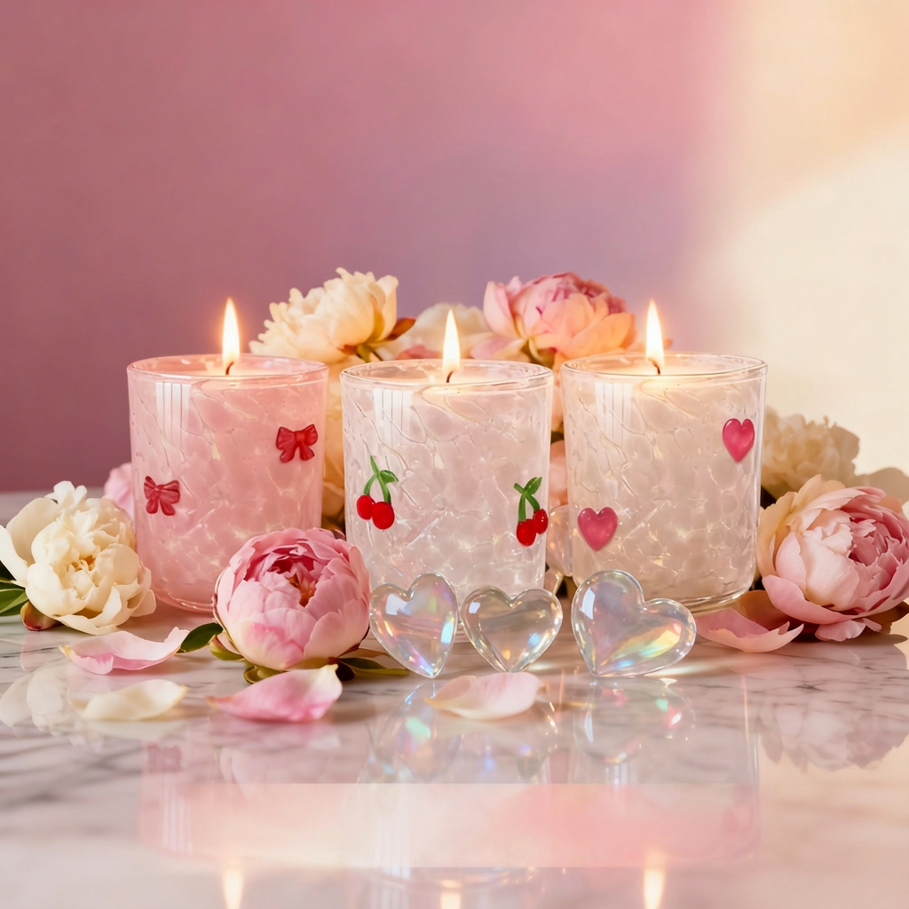 Ribbons & Bows Valentine's  Icon 12oz Candle